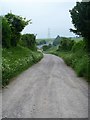 Track, road and pylon