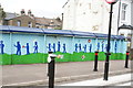 View of street art by pupils at Stoneydown Park Primary School on the railway bridge on Stoneydown Avenue #2