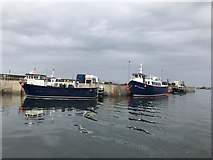 NU2232 : Boats in Seahouses Harbour by Jonathan Hutchins