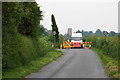 SO9126 : Road closure near Elmstone Hardwicke by Bill Boaden