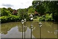 SU9837 : Vann Garden: The long pond by Michael Garlick