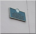 Information plaque on a Silver Street wall, Lyme Regis