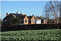 Houses on the edge of Finglesham