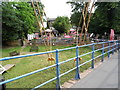 Cables holding up Teddington footbridge