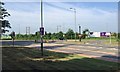 Junction of Tachbrook Road and Harbury Lane looking southwest, south Leamington