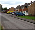 Yellow van, cars and houses, Burma Avenue, Oakley, Cheltenham