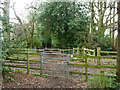 Bridleway gates near Hillhouse Farm