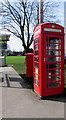 ST3390 : K6 phonebox at the northern edge of Goldcroft Common, Caerleon by Jaggery