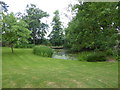 Pond in the grounds of Pontlands Park Hotel, Great Baddow, Essex