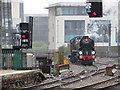 Steam locomotive at Cardiff Central