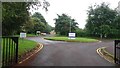 Entrance to Bussage C of E Primary School