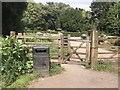 SJ8640 : Kissing gate near Trentham Gardens by Jonathan Hutchins