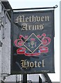 Sign for the Methven Arms Hotel