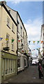 Bunting over Church Street, Monmouth