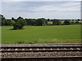 View from a Rugby-Crewe train - Fields near Mancetter