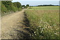 Footpath to Bucknell by the railway