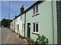 Colourful row of houses at Gamlingay Cinques