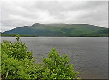 NS3498 : View across the Loch to Ben Lomond by Roger Cornfoot