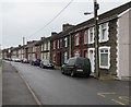 Long row of houses, Gelligroes Road, Pontllanfraith