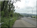 A48 westbound lay-by and bridge over A4222