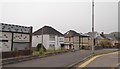 Police station and bus shelter, Pyle Road (A48)