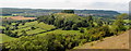 Uley Bury view of the Severn Vale, Uley, Gloucestershire 2014