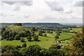 Uley Bury view over the Severn Vale, Uley, Gloucestershire 2014