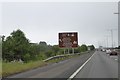 Tourist sign by M4 east of Swansea