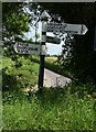 SCC Fingerpost near The Travellers Rest, Merridge