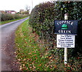 Coppice Green name sign near Shifnal