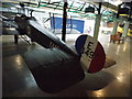 View of the rear of the Avro 504K in Hangar 2 in the RAF Museum