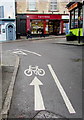 Meadow Place cycle lane, Shrewsbury