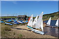SD9954 : Boats at Craven Sailing Club by Chris Heaton