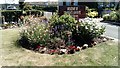 View of flowers in the Colindale Gardens development from Colindale Avenue