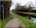ST2994 : Canal towpath part of National Cycle Network Route 49, Cwmbran by Jaggery