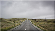 NB3845 : A857 crossing Barvas Moor by Peter Moore
