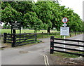 Hampton Court House sign and Campbell Road sign, East Molesey