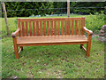 Memorial bench at Inverclyde National Sports Training Centre