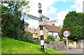 Signpost, X-Roads, North Nibley, Gloucestershire 2015