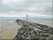 SJ3094 : New Brighton, lighthouse by Mike Faherty