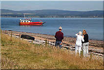 NH7867 : Watching the Nigg Ferry at Cromarty by Walter Baxter