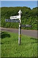 SCC Fingerpost at Sampford Brett A358 Raglan