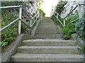 Steps up from Stone Bay