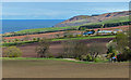 View towards Telegraph Hill and the Scottish Borders coast