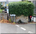 SN3860 : Old water pillar, Ivy Place, New Quay by Jaggery