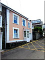 Pink house, High Street, New Quay