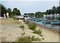 On the bank of the Thames at Molesey Lock