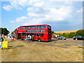 Park and ride terminus at Apps Court Farm