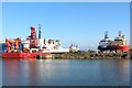 NZ4156 : The south end of Hudson Dock, Port of Sunderland by Graham Robson