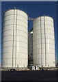 NZ4156 : Cement silos, Port of Sunderland by Graham Robson